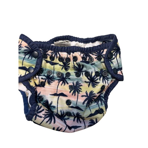 THIRSTIES Size 2 Cloth Diaper Covers 9-36 months 18-40 lbs Adjustable Ocean Sea - Picture 3 of 5